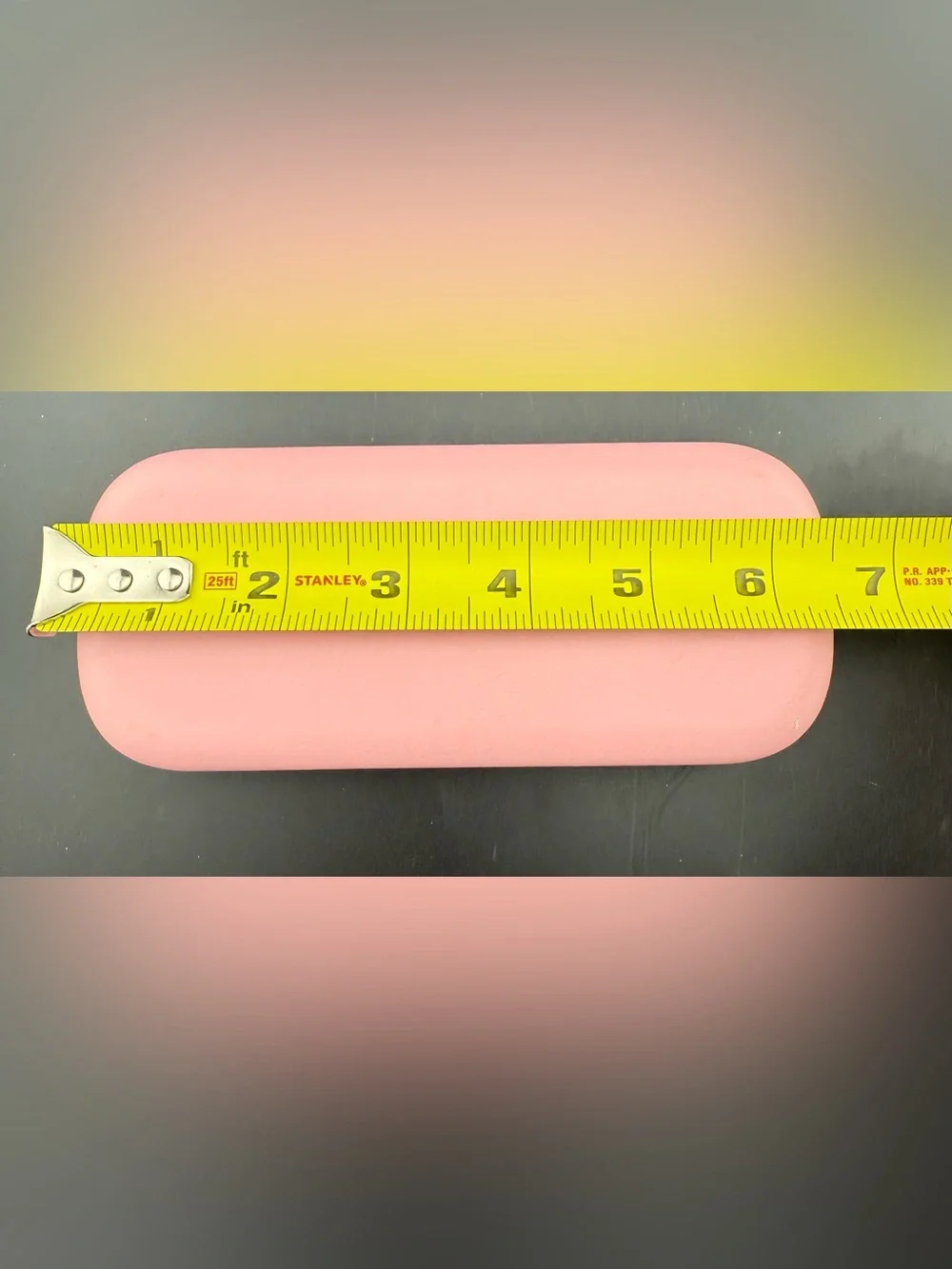Kate Spade pink & green, hard shell eyeglass case.